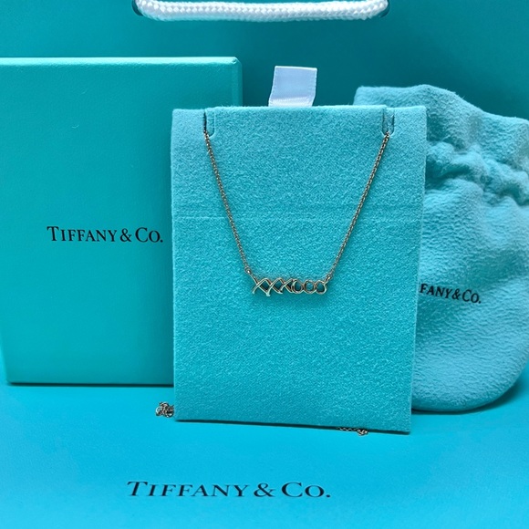 🔴Authentic TIFFANY & CO 18K Rose Gold Paloma Picasso Love & kisses Necklace 💙 - Picture 4 of 9